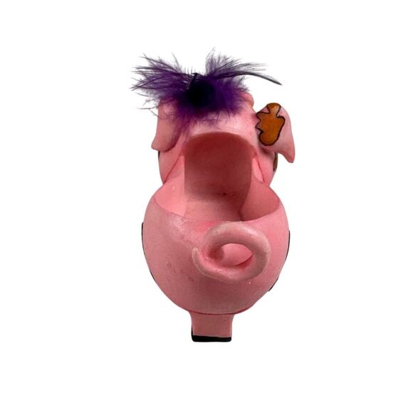 Willow Hall Shoo Shoo Figurine – Oink Oink – Pig High Heel Shoe #20 - Picture 5 of 8